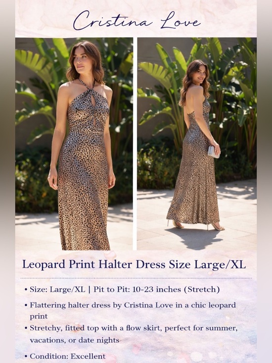 Cristina Love Dresses & Skirts - Cristina Love halter dress size Large/XL